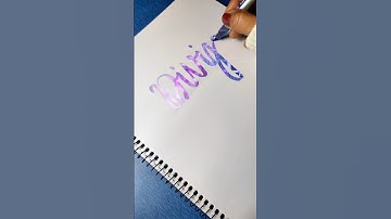 Comment your name🤗✨#shorts #viral #moderncalligraphy #art #handlettering #cursivewriting #brushpens
