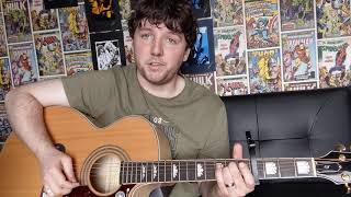 Video thumbnail of "Gerry Cinnamon diamonds in the mud guitar lesson"