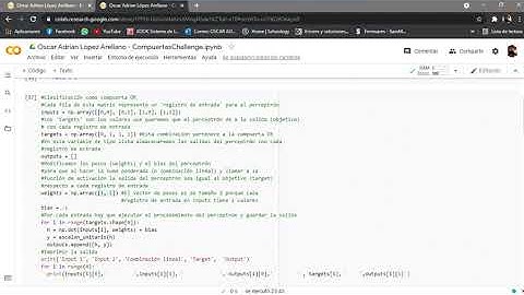 Práctica 1 Deep Learning DL El perceptrón como clasificador