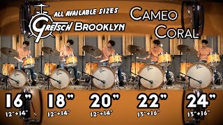 Gretsch Brooklyn Drum Kits Every Outfit - Exclusive Cameo Coral Satin Finish