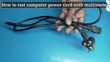 How to test computer power cord with multimeter | continuity tester with buzzer