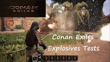 Conan Exiles Explosives Tests (Full Data for Explosives Damage for all Building Tiers)