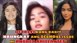 NAUNGKAT ang SC4ND4L issue ni ANDREA BRILLANTES noon , | YAN ANG TRENDING