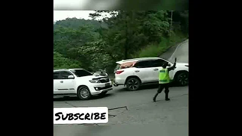 Heavy Driver of Fortuner 😳😳😳  #accident#fortuner#toyota