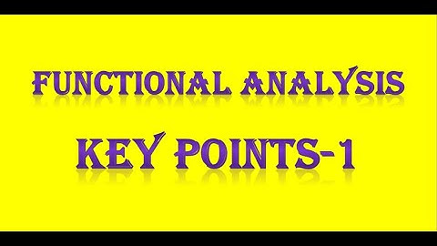 PG TRB/ POLYTECHNIC FUNCTIONAL ANALYSIS KEY POINTS-1