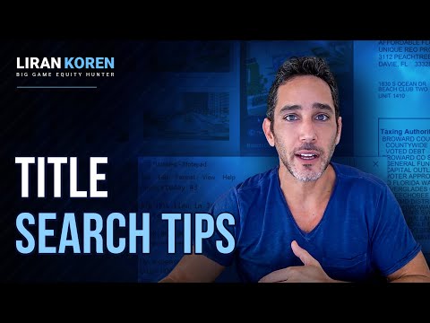 Auction Bidding And Title Search Tutorial