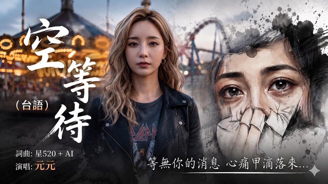 [#台語]《空等待》🥀聽完心都碎了.. 无无 虐心單曲,唱出無盡的孤單與心酸💔#Nice song |A-WEI #Music#原創#MV(260613) |感謝星520| #ai #阿偉音樂#閩南語