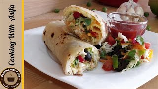 Shami Kabab Paratha Roll Recipe by Cooking with Asifa.
