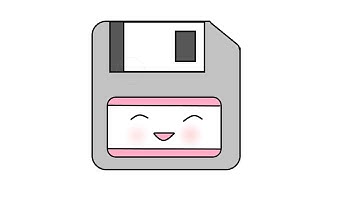 How to draw a Cute Floppy disk