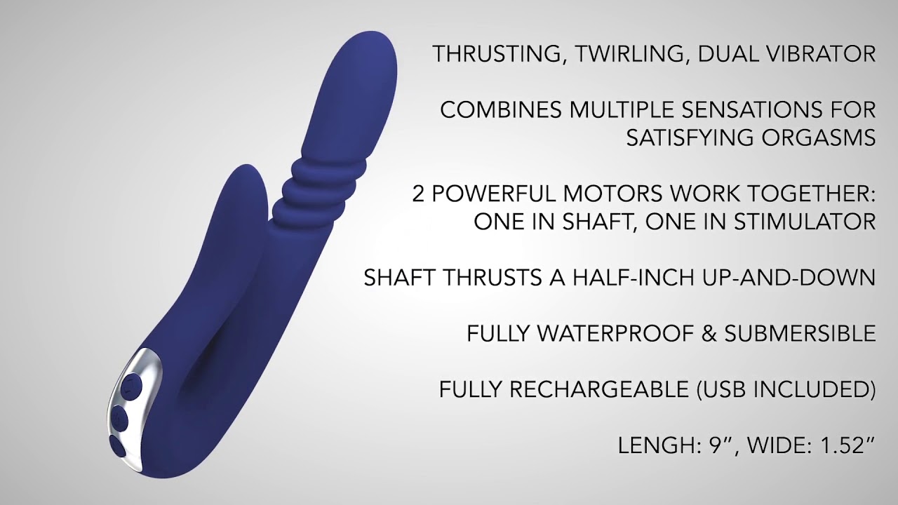 Adam and Eve Blue Deluxe Thruster Vibrator - | BEST PRICES! | Wicked Desires