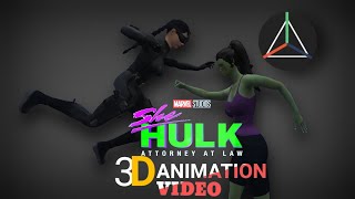 She Hulk 3D Animation Videoprisma 3Dkine Master