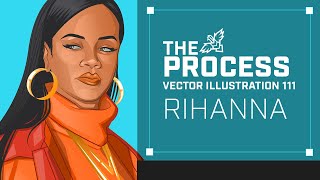 Información the Process - An Affinity Designer vector portrait of RIhanna in 11 mins Guía