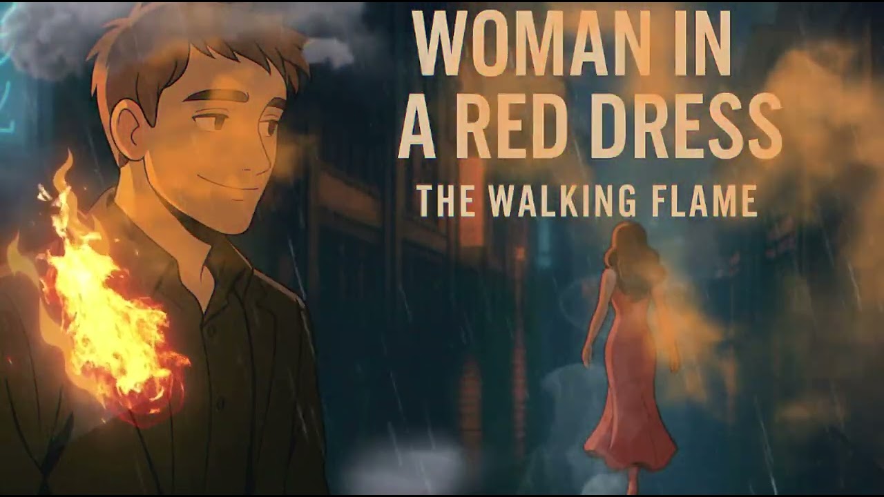 The Walking Flame — Woman In A Red Dress (Official Music Visualizer) 