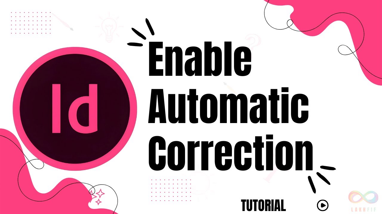 How to enable automatic correction in InDesign - YouTube