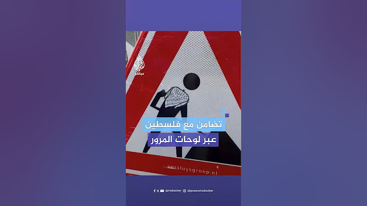 ناشطون هولنديون يبتكرون طريقة تضامنية مع فلسطين عبر اللوحات المرورية في شوارع أمستردام