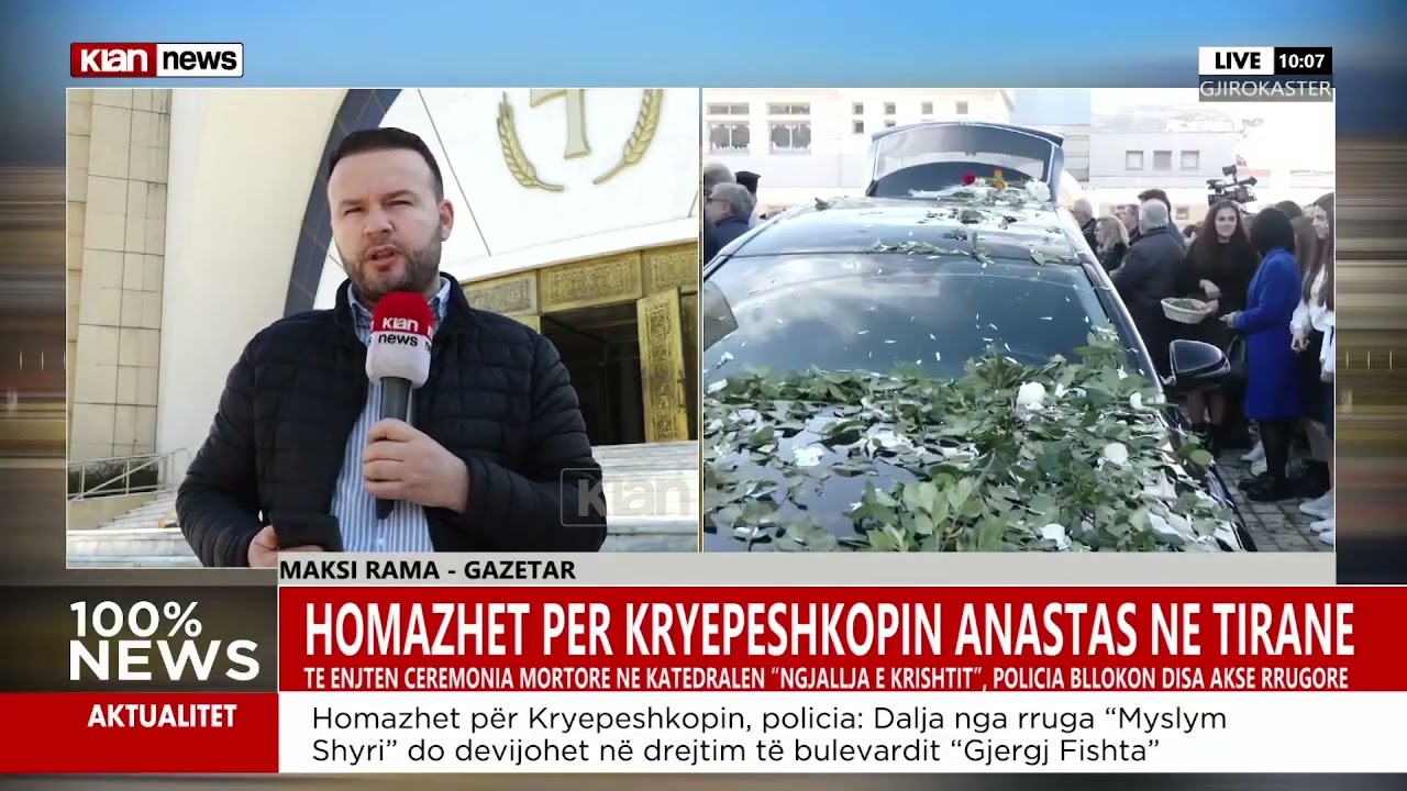 Personalitete të shumta në Tiranë për varrimin e kryepeshkopit