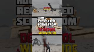 How I Recreated Scene From Deadpool & Wolverine Using Blender & AE #deadpool #vfx #blender #shorts