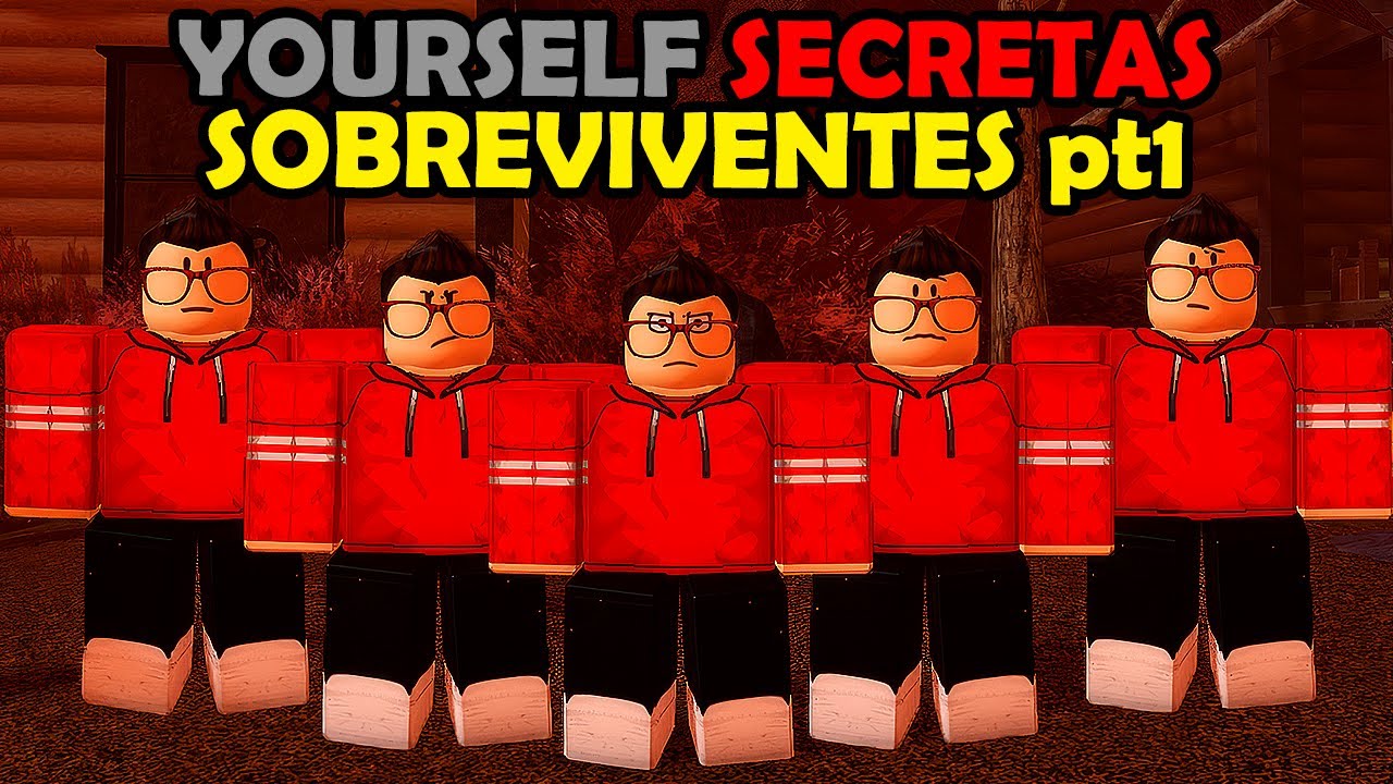 JOGUEI com SKINS *YOURSELF* SECRETAS de SOBREVIVENTE parte 1! no FORSAKEN ROBLOX