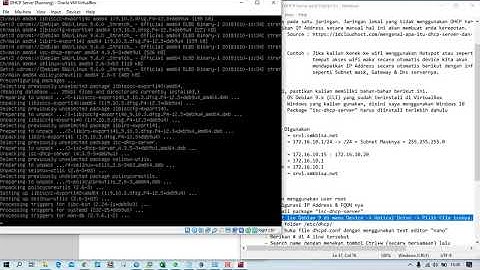 Cara konfigurasi DHCP Server pada Debian 9   | Linux Environment