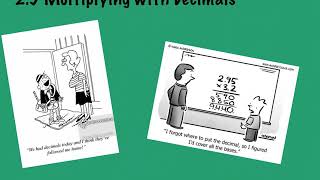 2.5 Multiplying Decimals