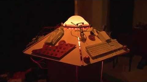 DOCTOR WHO - TARDIS CONSOLE BUILD (Orange light test.)