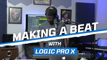 MAKING A BEAT with LOGIC PRO X + NOVATION LAUNCHKEY MINI (FEUD)