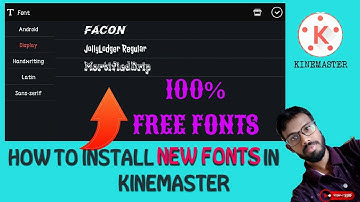 How to Install custom Fonts in kinemaster Tamil Chapter 04