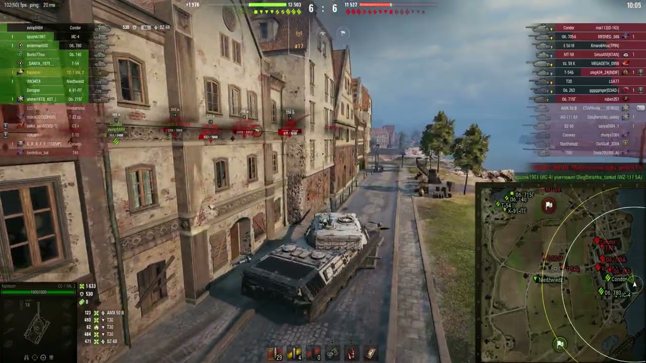 CC-1 Mk.2 – пт 9-ого уровня Италии. Бой с 10-ми. 1-ая степень.