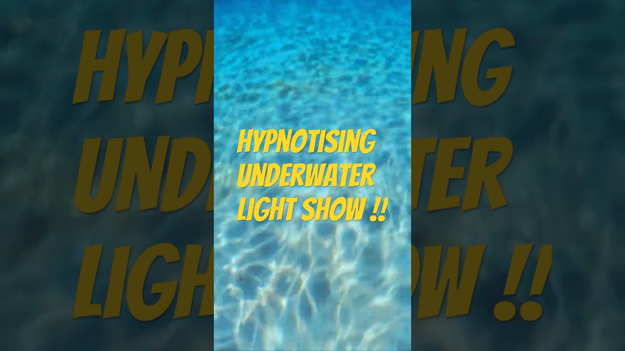Hypnotising under water light show !!