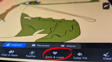 How to use SAVE & LOAD function in Procreate on Ipad Pro