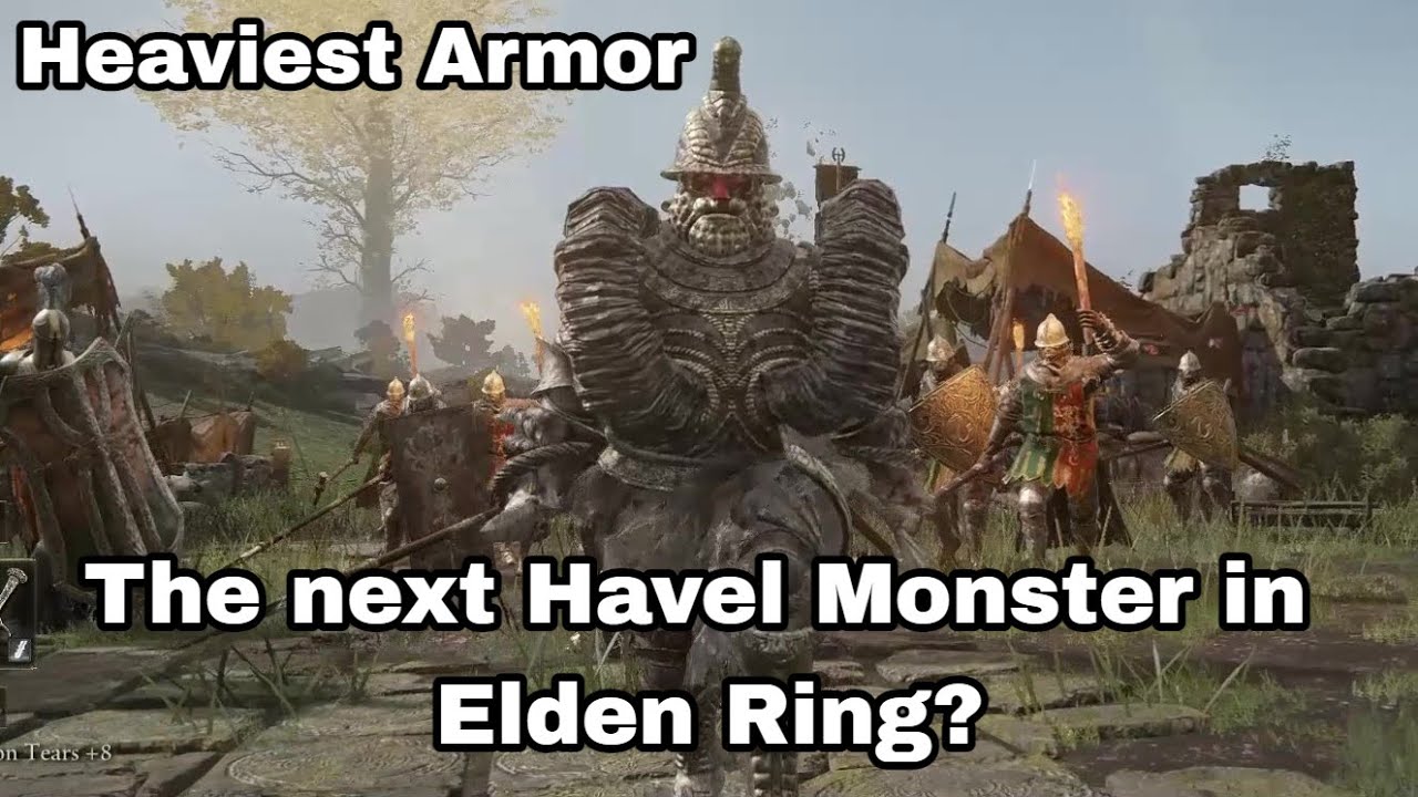 BullGoat Set The Havel Monster in Elden Ring Heaviest Armor Set