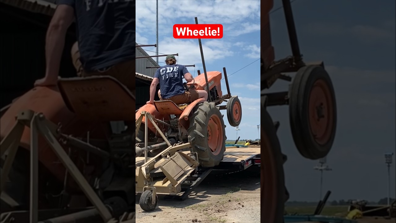 Almost FLIPPING this tractor!