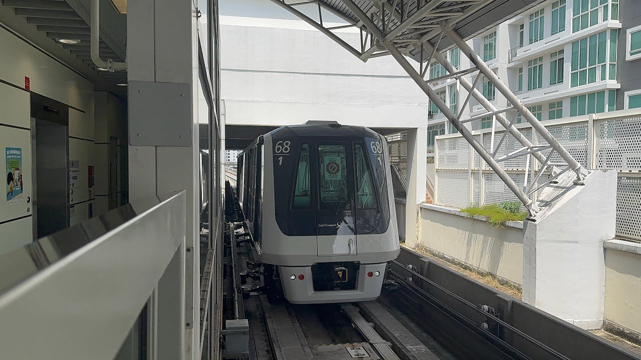 [SBST] [Test Train] C810D V68 SKW CW arriving & departing STC Sengkang ...