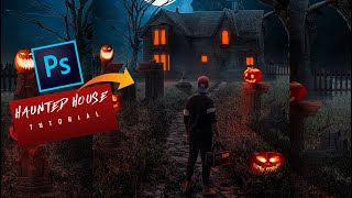 Edit Your Photos In Photoshop | Halloween Edits | Haunted House Editing | Sony Jackson screenshot 3