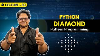 Diamond Pattern Tutorial for Beginners | Pattern Programming in Python | Zero to Placement
