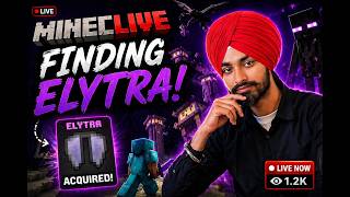 🔥 Minecraft Live Finding Elytra | End City Adventure 😱 Rare Loot Hunt