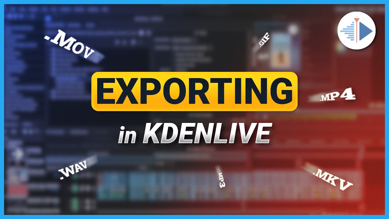 How to Export Your Videos - Kdenlive Tutorial