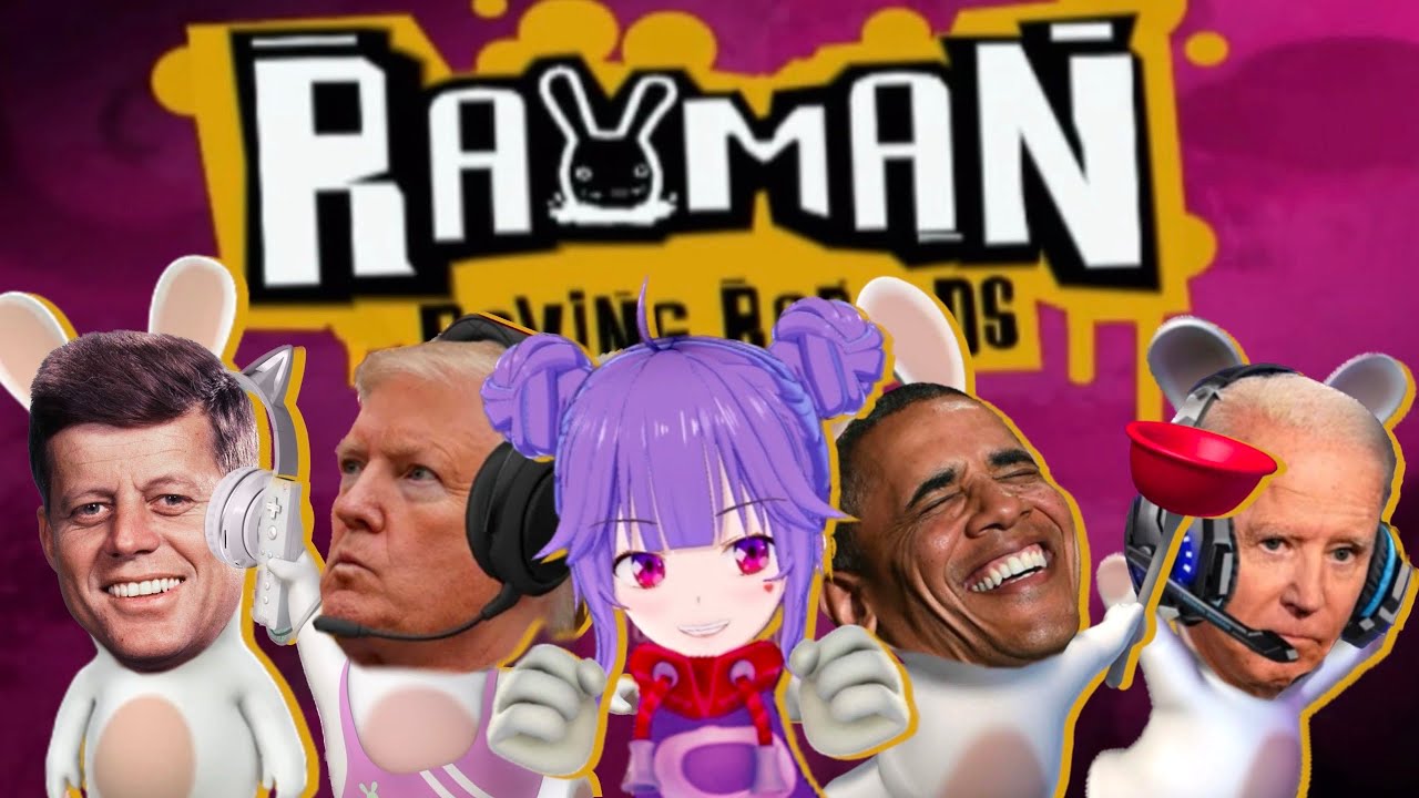 Президенты и Лиза играют в ЕЩЕ одну безумную игру Rayman Raving Rabbids!