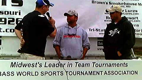 Lewis Boats Bass Tournament MC Ryan Horrell and th...