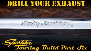 Drill Out Your Stock Exhaust System  HarleyDavidson Sportster