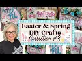 Spring easter collection 3 diy crafts  hand painted farmhouse whimsical rustic crafts
