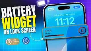 How To Add Battery Widget to iPhone Lock Screen | See Your Battery Percentage From iOS Lock Screen screenshot 3