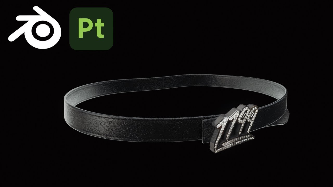 Making Bazo 1199 Belt in Blender and Substance Painter┃Full 