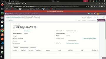 Odoo Error Video