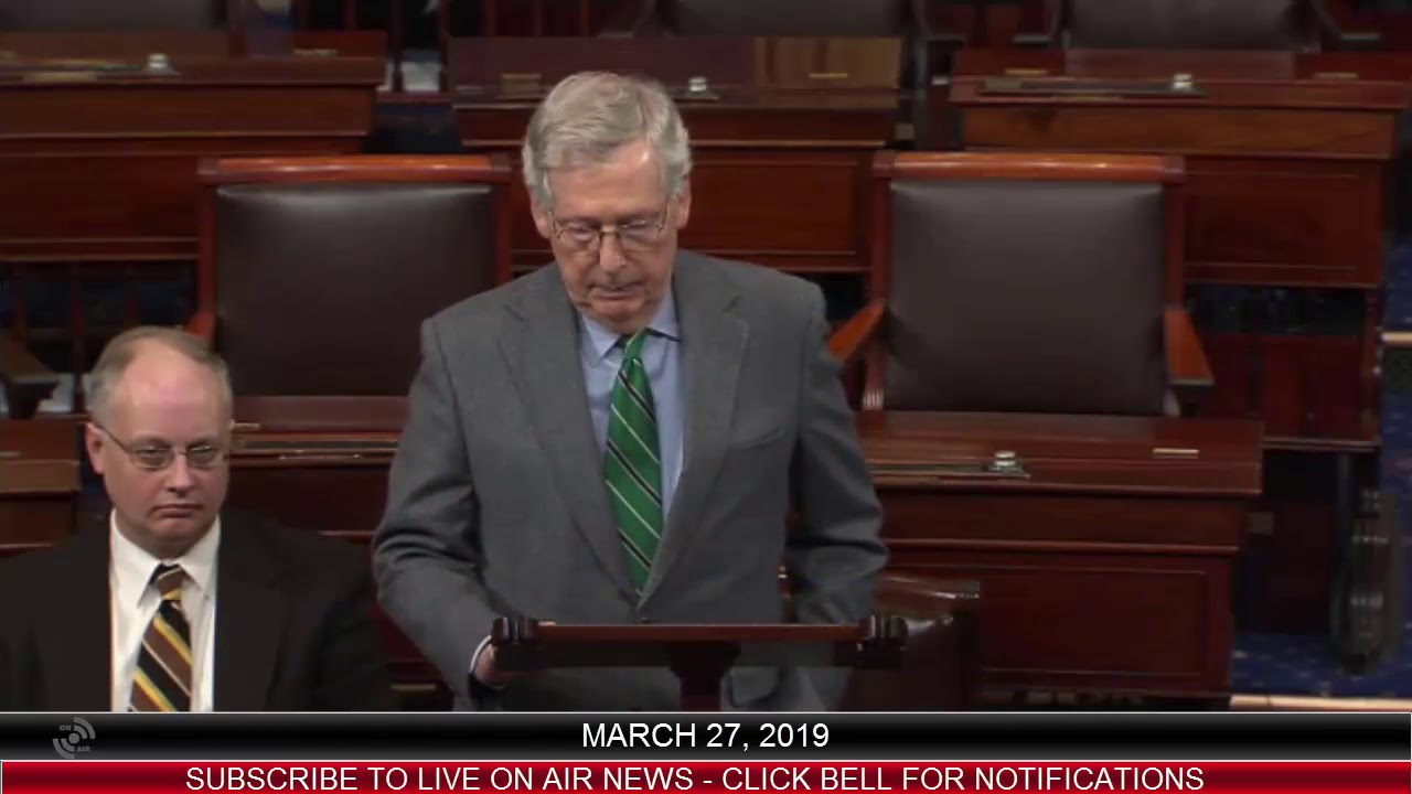 president donald trump orlando Mitch McConnell & Dianne Feinstein Debate The Release Of The Mueller Report 3/27/19