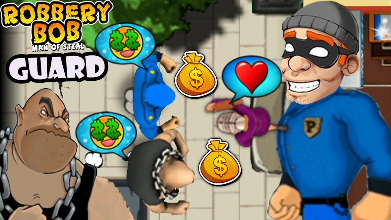 Robbery Bob Cosplay Blue Guard Character Gameplay BG2