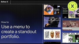 How To Use A Menu To Create A Standout Portfolio | Editor X