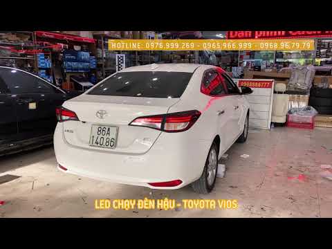 Video TOYOTA VIOS ĐỘ ĐÈN HẬU KIỂU LED CHẠY - youtube