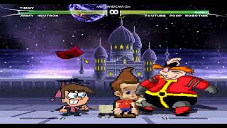 M.U.G.E.N. Timmy Turner and Jimmy Neutron vs YTP Robotnik