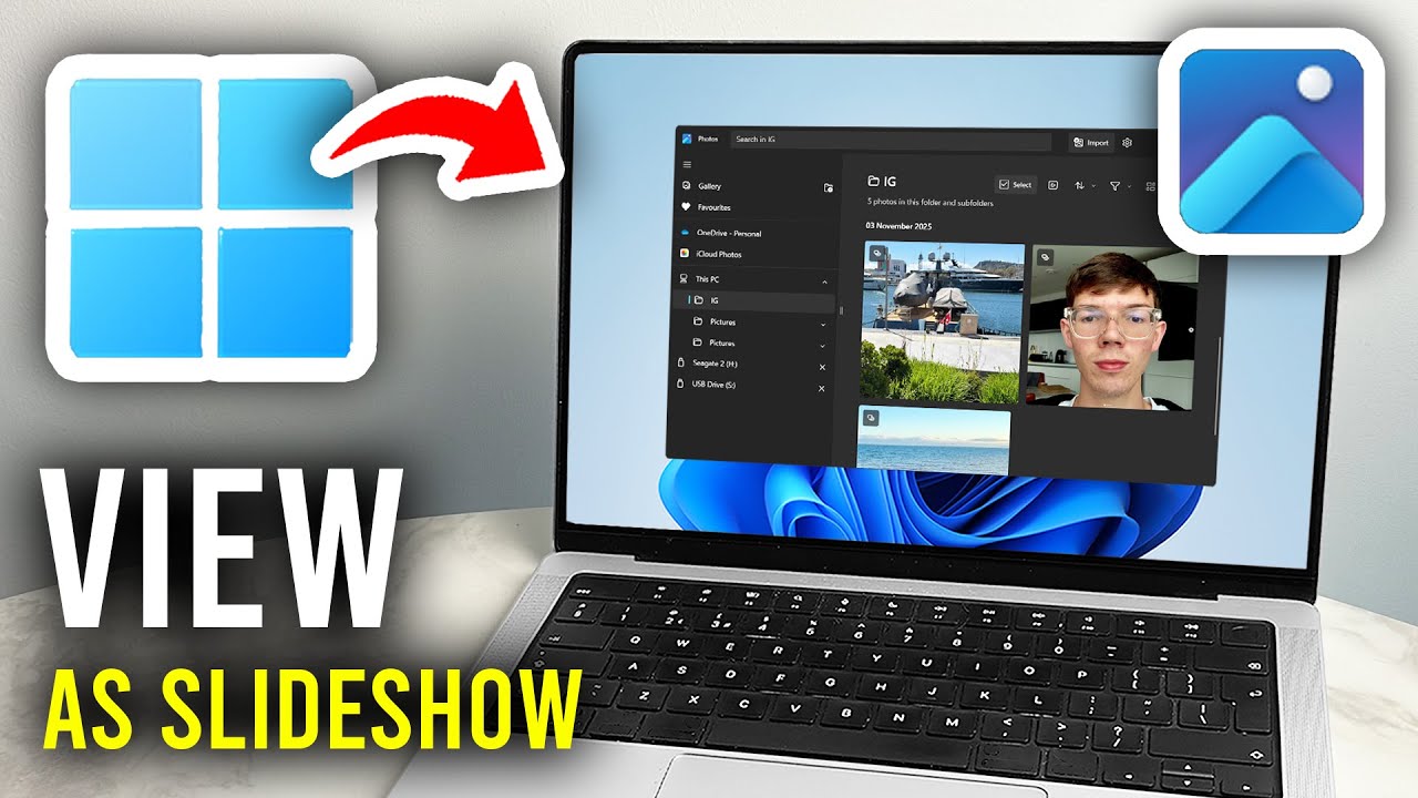 How To View Photos As Slideshow On Windows 11 - Step By Step - YouTube